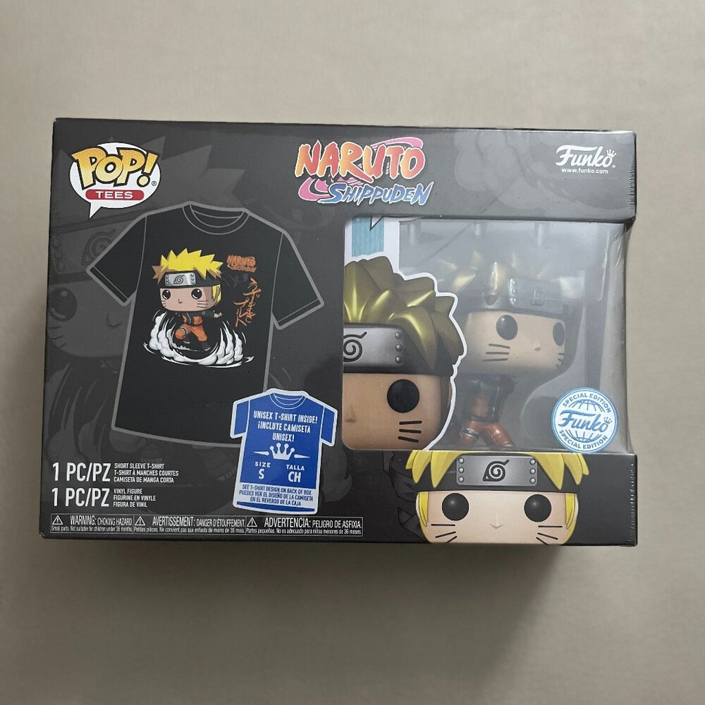 Funko Pop! Tee Naruto Shippuden #727 Naruto & Unisex Tee Men S/Women M